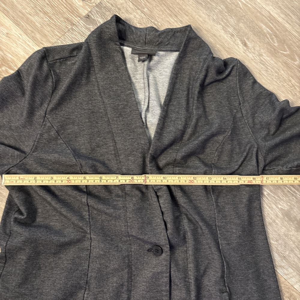 J.Jill Wearever Collection Rayon Single Buttoned Blazer Jacket Gray Size Small - Picture 10 of 16